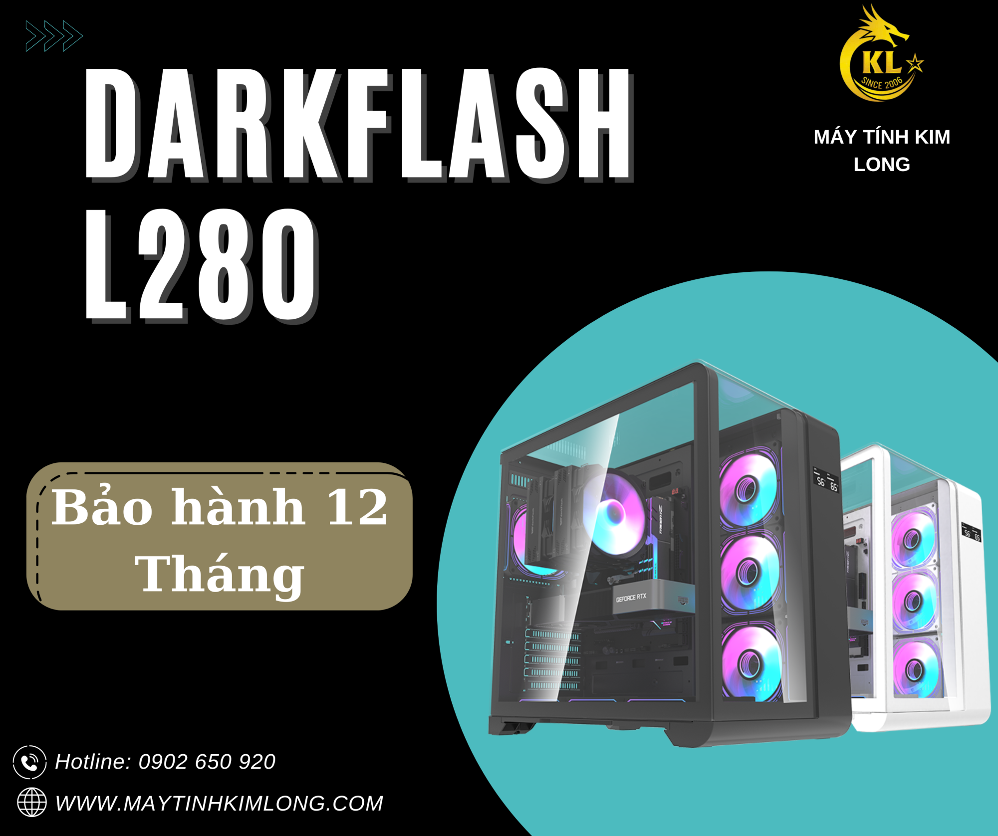 VỎ CASE MÁY TÍNH DARKFLASH L280 (ATX)